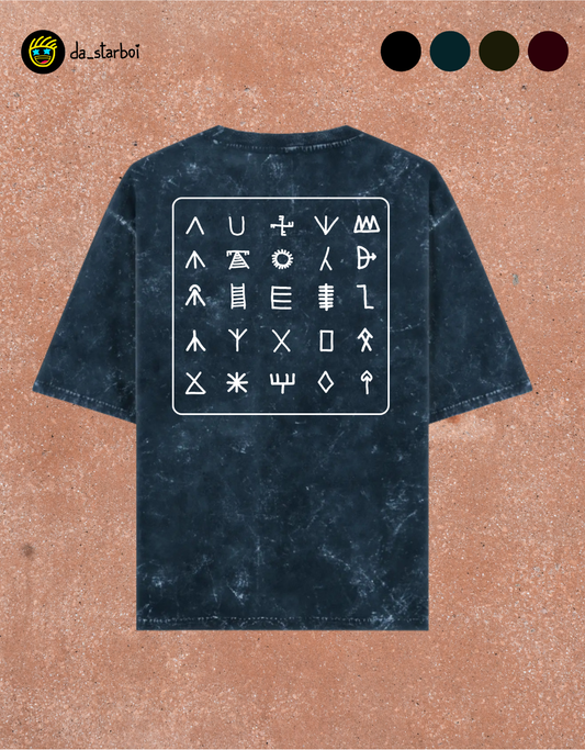 Keezhadi Civilization - Acid Washed Oversized Tee