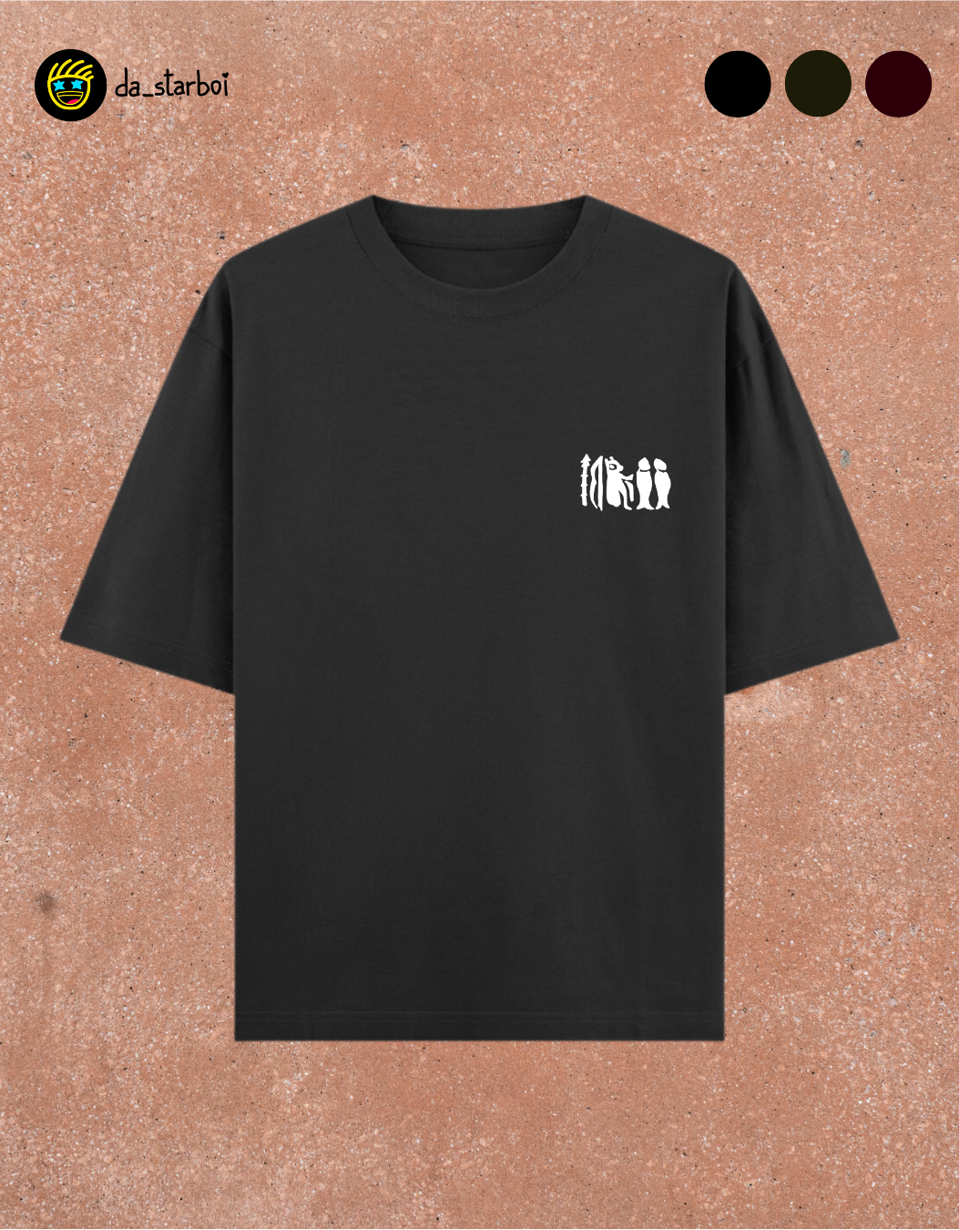 The 3 Tamil Kings - Oversized T-Shirt