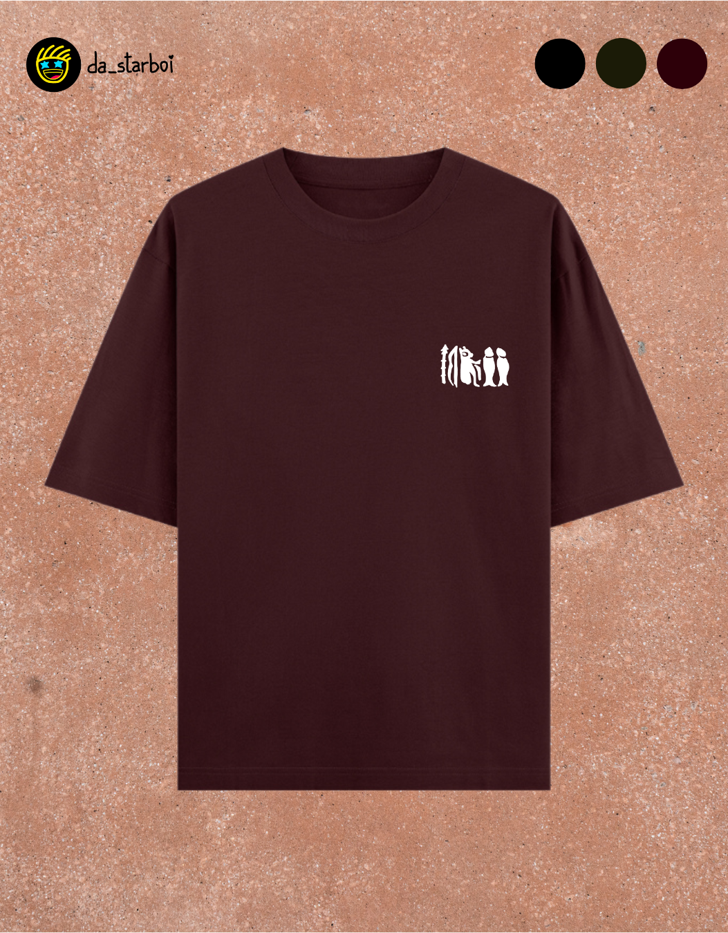 The 3 Tamil Kings - Oversized T-Shirt