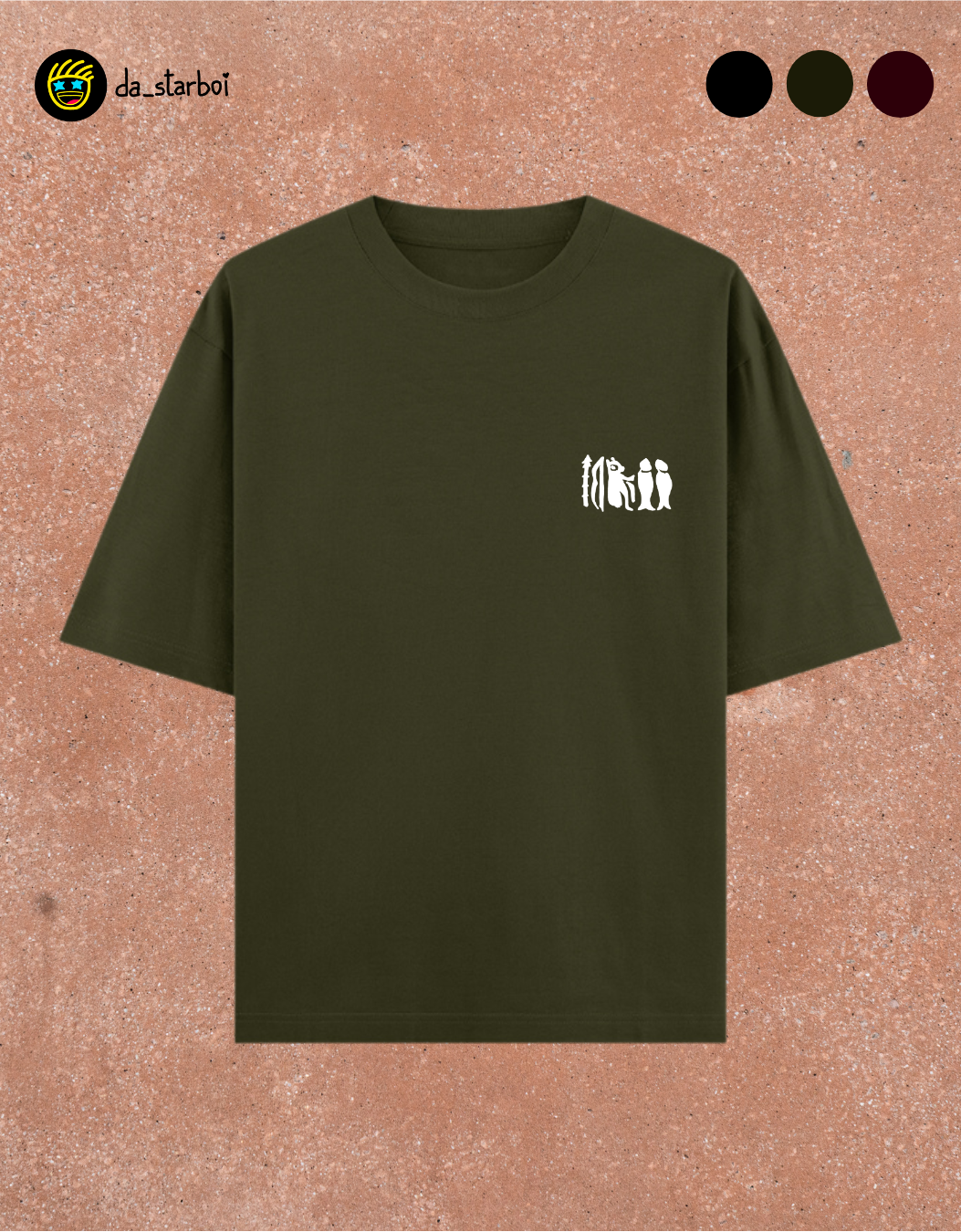 The 3 Tamil Kings - Oversized T-Shirt