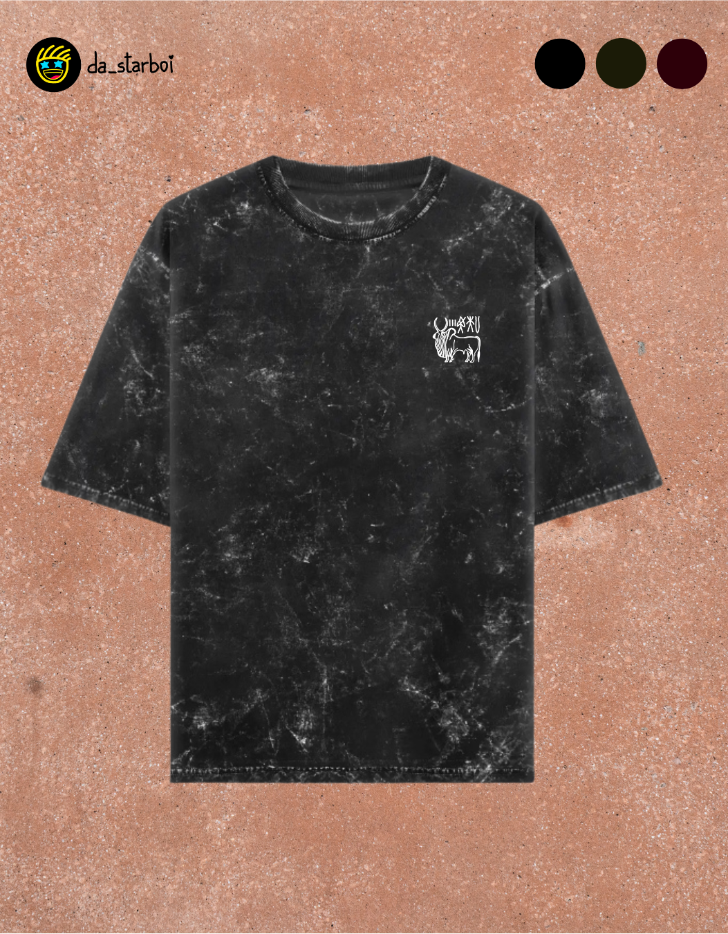 Indus Valley Civilization - Acid Washed Oversized Tee